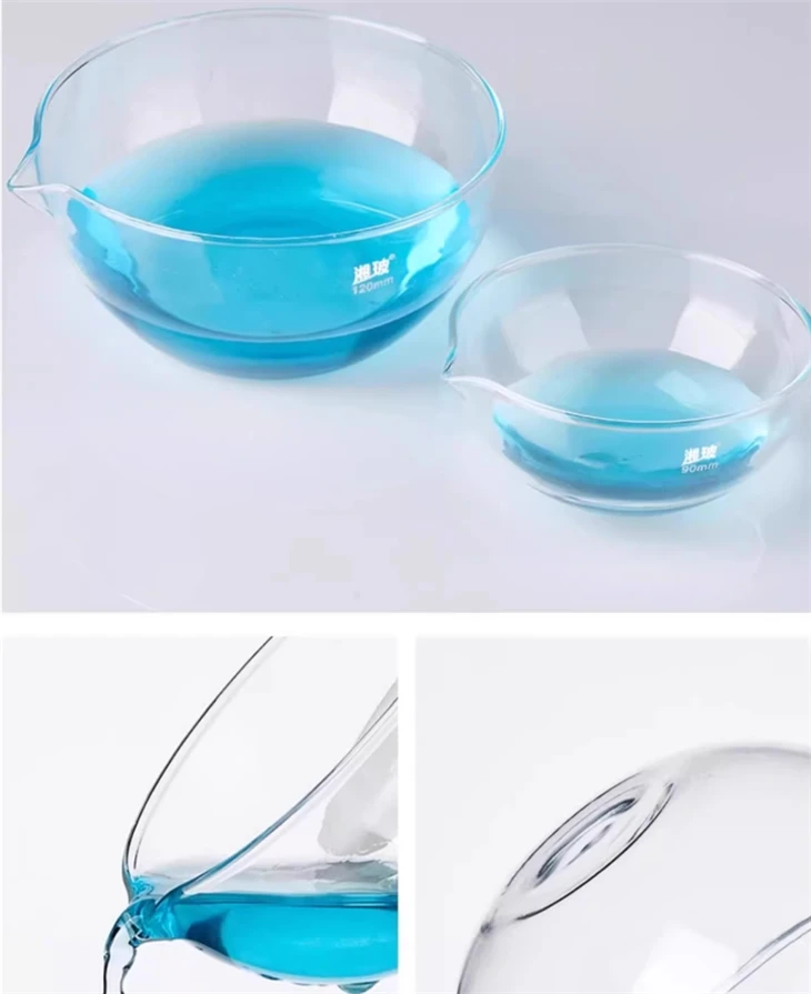 Lab Use Dish Evaporating Material Glass To Separate Liquids And Solids From A Solution By Allowing The Water To Evaporate Off Into Air